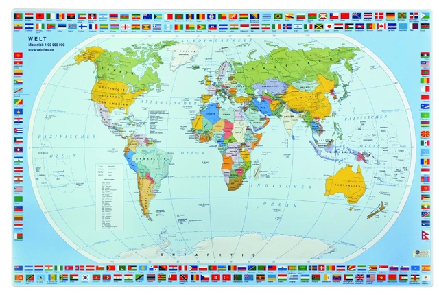Sous-main Carte Du Monde A Gratter - Feuille X 12 - Autres Accessoires De Bureau - Achat & Prix