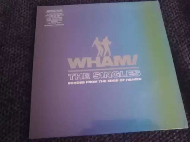 WHAM-Echoes from the Edge of Heaven THE SINGLES-BLUE VINYL SEALED