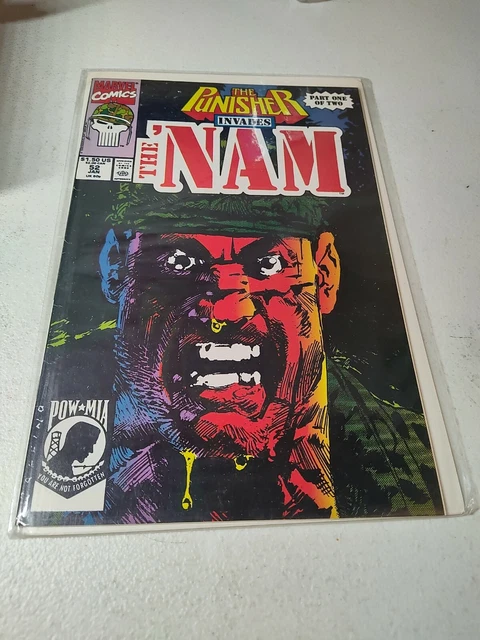 ✅ 1991 Marvel Comic Book The 'Nam 52 Part 1 Of 2 The Punisher Invades Vietnam