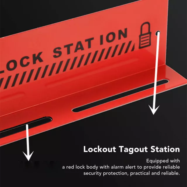 Stazione di blocco blocco blocco stazione di etichettatura parete promemoria allarme resistente alle vibrazioni