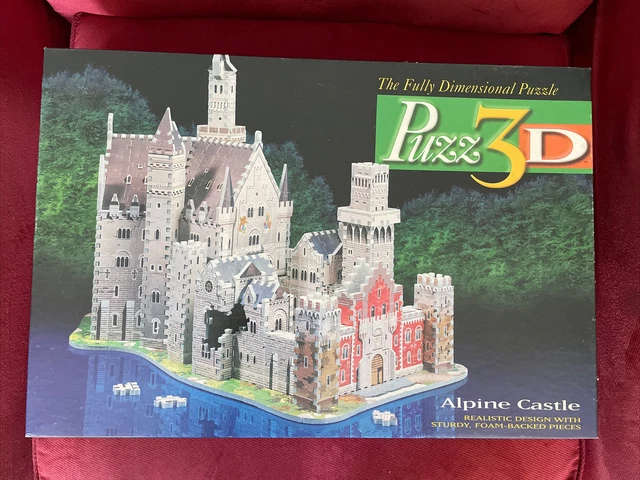 VINTAGE PUZZ 3D Alpine Castle 1000 Piece 15 00 PicClick