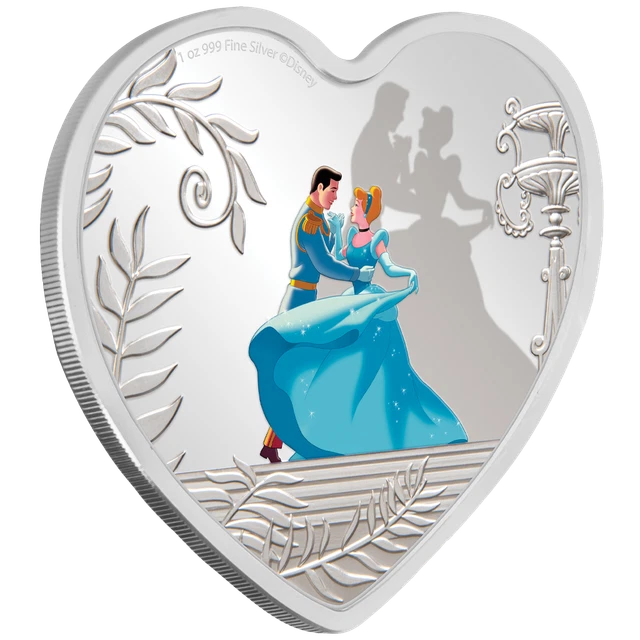 Silbermünze Disney™ Cinderella™ 2020 - Niue - 70 Jahre - 1 Oz PP in Farbe