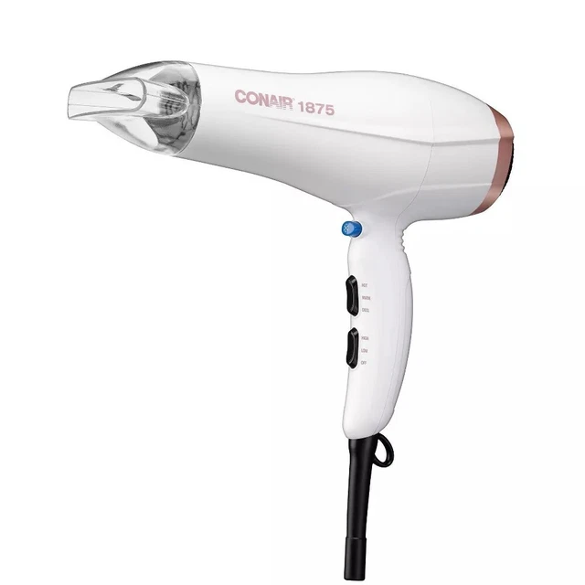 Conair 1875 Watt Double Ceramic Hair Dryer | 3 Heat and 2 Speed Settings
