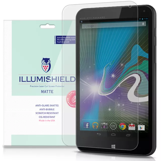 iLLumiShield Matte Screen Protector w Anti-Glare 3x for HP Stream 7