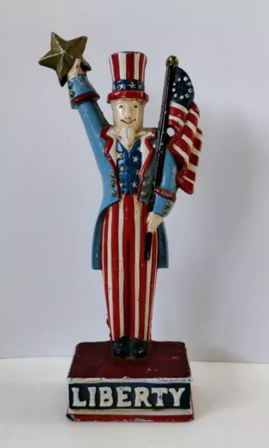 Midwest of Cannon Falls Cast Iron Uncle Sam Liberty Figurine Door Stop