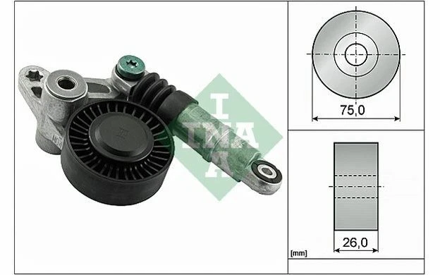 INA Galet tendeur (courroie d'accessoire) pour AUDI A5 A4 A6 534 0356 10