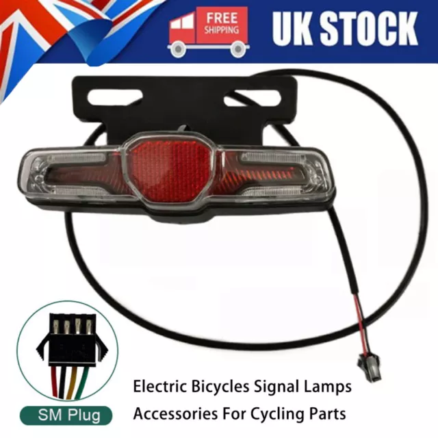 LED Rear Light Brake Light Warning Taillight 36-48V for E-Bike Electric Bicycle