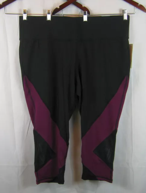 LIVI ACTIVE LANE Bryant Wicking 7/8 Legging Sz 26/28 Black Lavender NWT  $42.16 - PicClick AU