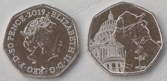 Grande-Bretagne 50 Pence Monnaie commémorative 2019 Paddington À st Paul's p1715