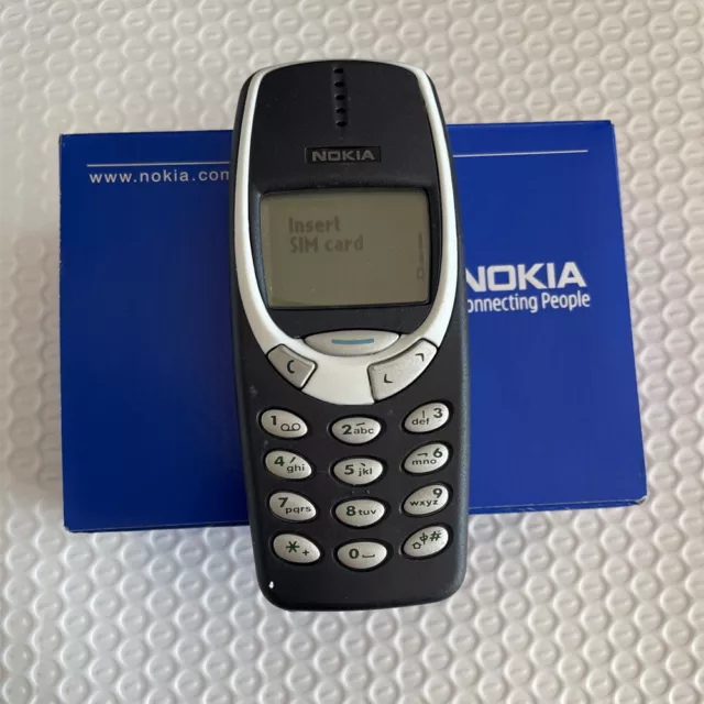Nokia 3310 Navy blue Unlocked 2G GSM 900/1800 Mobile Phone (with Snake II Game)