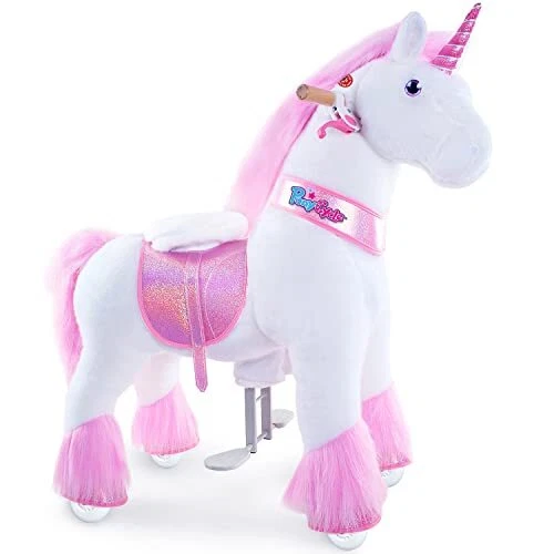 Official New Updated 2021 Edition Ride on Unicorn Toy Plush Walking Animal