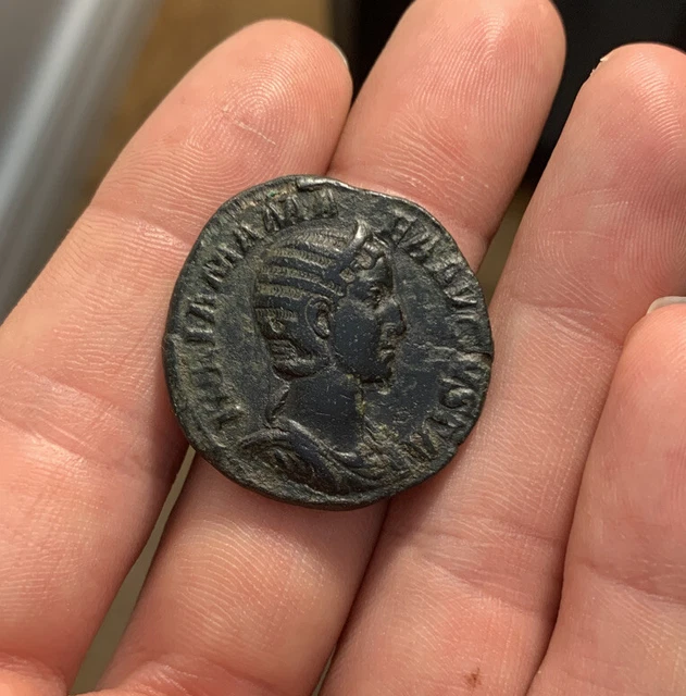 JULIA MAMAEA AUGUSTA Ancient Roman Coin Sestertius 228AD FELICITAS ...