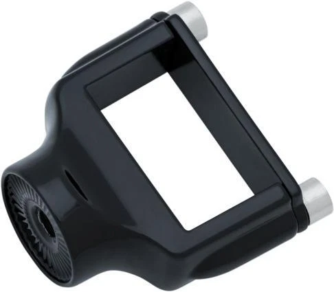 Kuryakyn Vertical Side-Mount License Plate Holder Clamp Black #3119