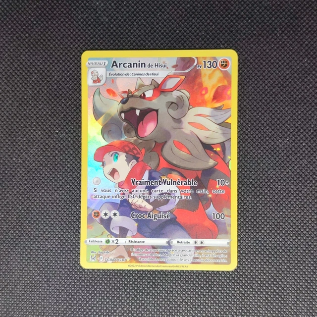 Carte Pokémon - Arcanin de Hisui TG08/TG30 - EB11 Origine Perdue - Neuf - FR