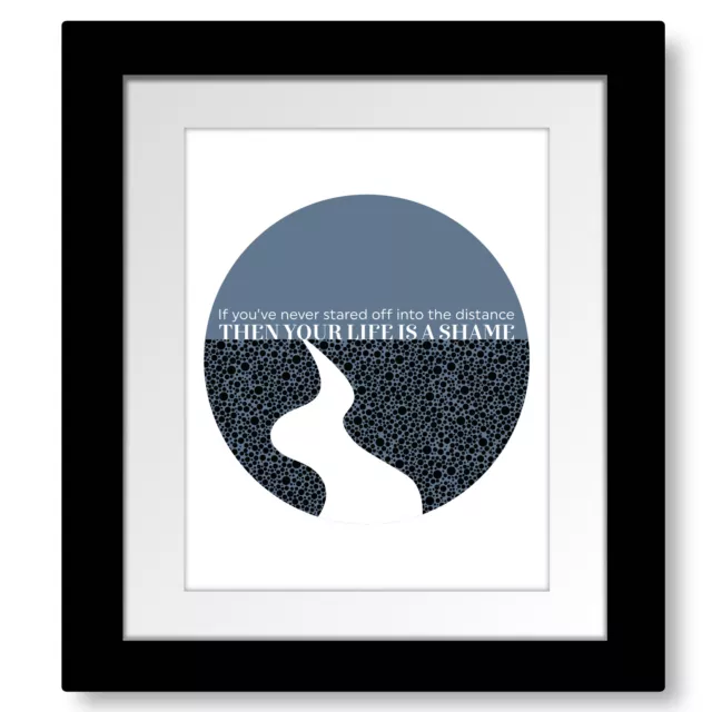 Mrs. Potters Lullaby - Counting Crows Rock Song Lyric Art Print Poster Design