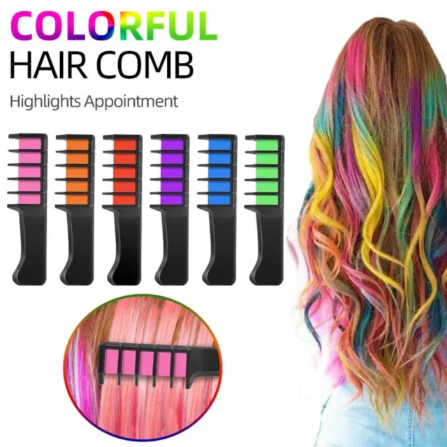 Temporary Hair Color Dye Washable Hair Dye Marker Hair Chalk Comb  Women Girls