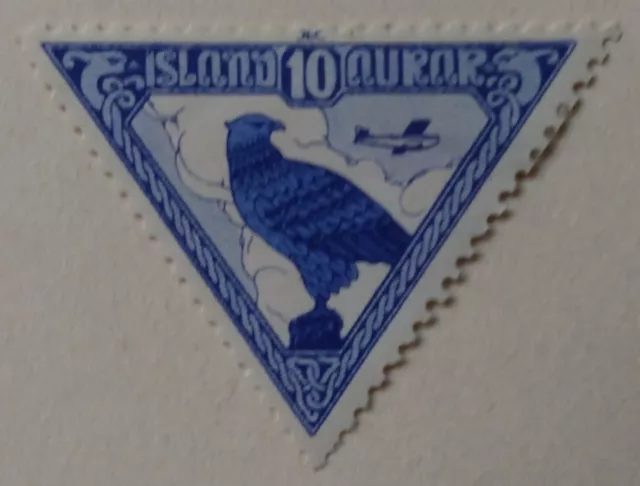 Iceland Airmail Stamp, 1930, sc#C3, Mint, LH, OG