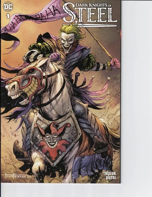 DARK KNIGHTS OF STEEL #1 (TYLER KIRKHAM) Joker Horse Variant Trade Dress DC NM