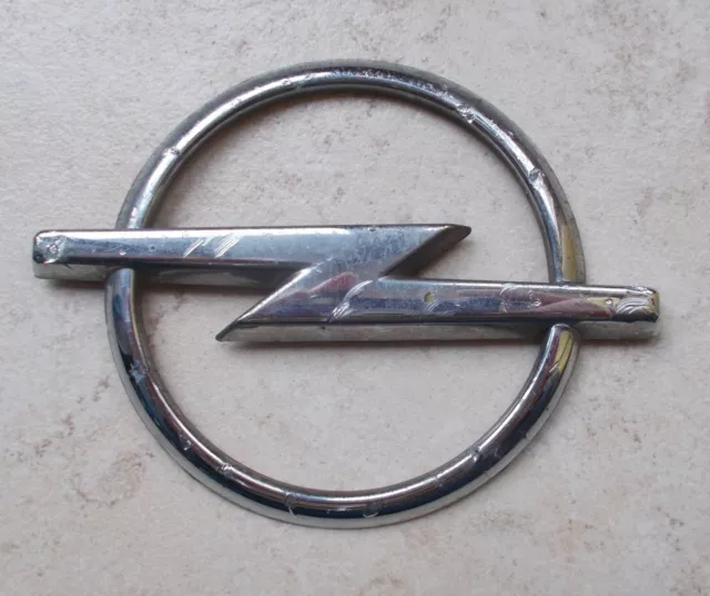 Ancien insigne emblème OPEL mascotte plaque badge voiture auto Allemagne 90s mét