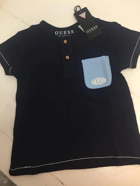 T-Shirt Bambino Guess Cotone Chambrè