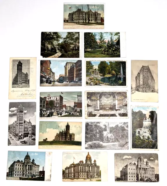 16 Vintage Postcards - early 20th Century - Syracuse NY