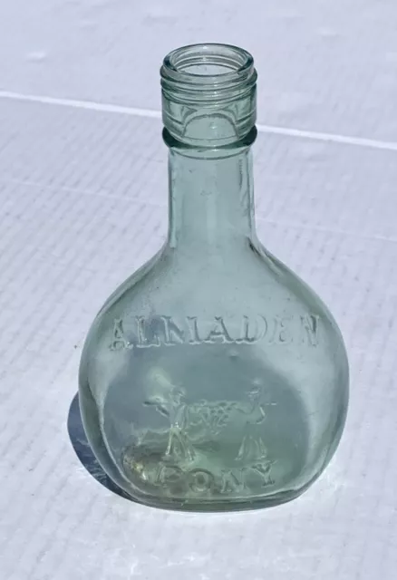 Vintage Almaden Pony Green Glass Wine Bottle 187ml Almaden Vineyards