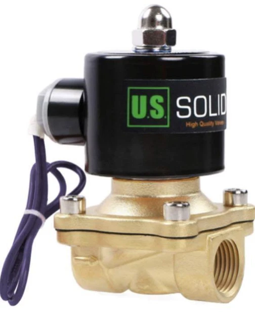 U.S.SOLID 12V DC 1/2 Brass Electromagnetics