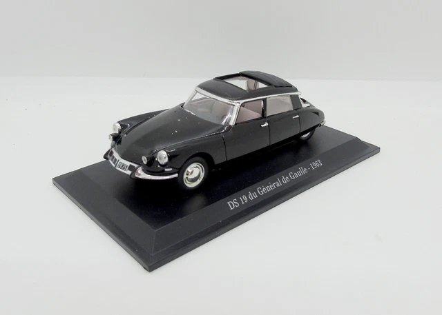 Gc2893 Norev / Citroen Ds 19 General De Gaulle 1963 Noir 1/43