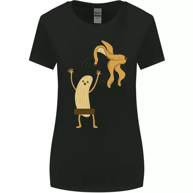 Get Naked Censored Banana Funny Womens Wider Cut T-Shirt