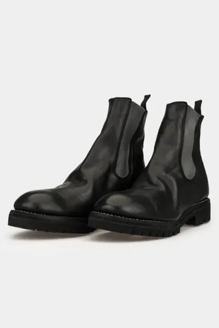 Guidi 76V Full Grain Horse Leather Lined Chelsea Boots  46 US 12 Black New