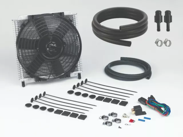 Transmission Oil Cooler 30 Plate & 10" Fan Combo Fitting Kit (6R80) (#691+#1006)