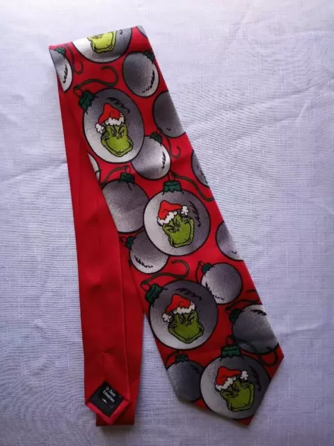 Dr. Seuess The Grinch Red Neck Tie