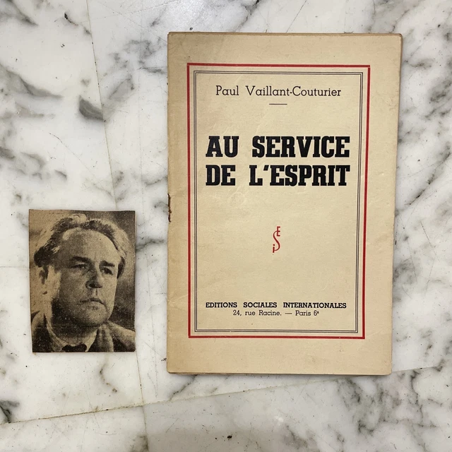 Au Service De L’esprit Paul Vaillant Couturier 1936