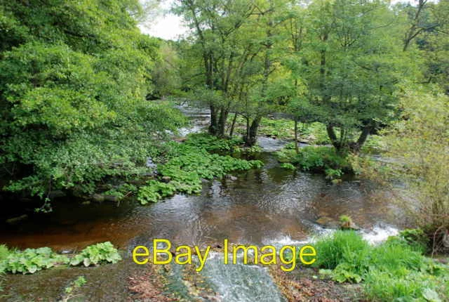 Photo 6x4 Below the weir Calver Sough A weir dams the river Derwent at th c2007
