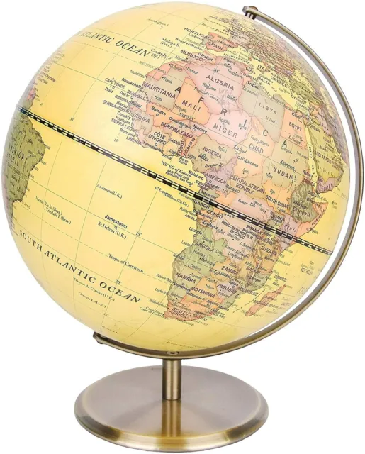 Exerz Antique Desktop Globe Educational Swivel World Globe Dia 30CM 14CM