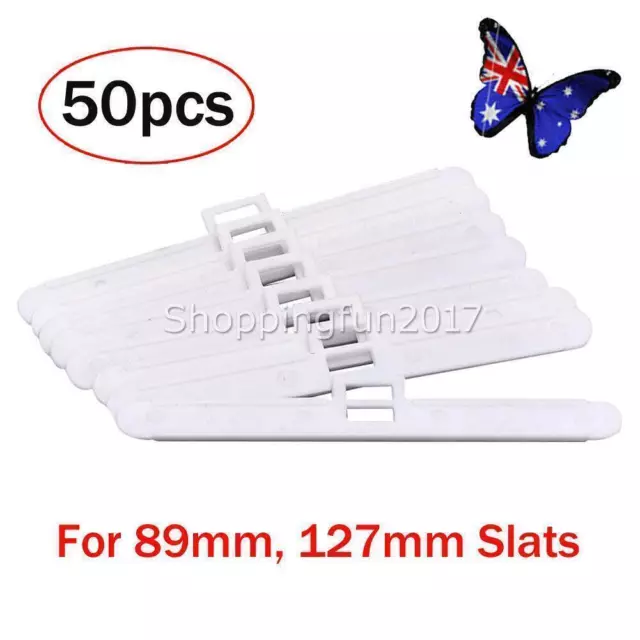 Pack of 50 Vertical Blind Top Hangers 89mm/127mm Slat Spare Parts for Repairing