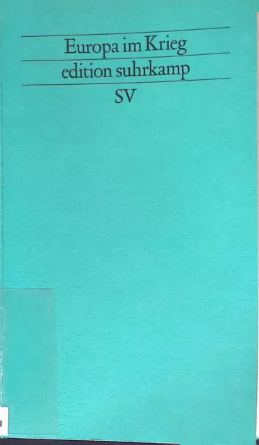 Europa im Krieg : die Debatte über den Krieg im ehemaligen Jugoslawien. Edition
