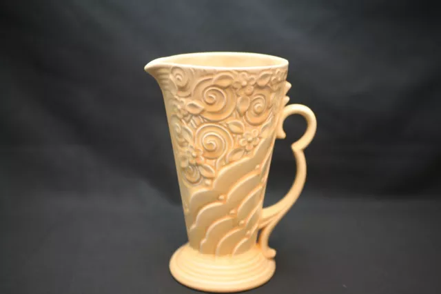 Fabulous Vintage (1930s) Wade Potteries Art Deco Apricot Vase/Pitcher, Iconic