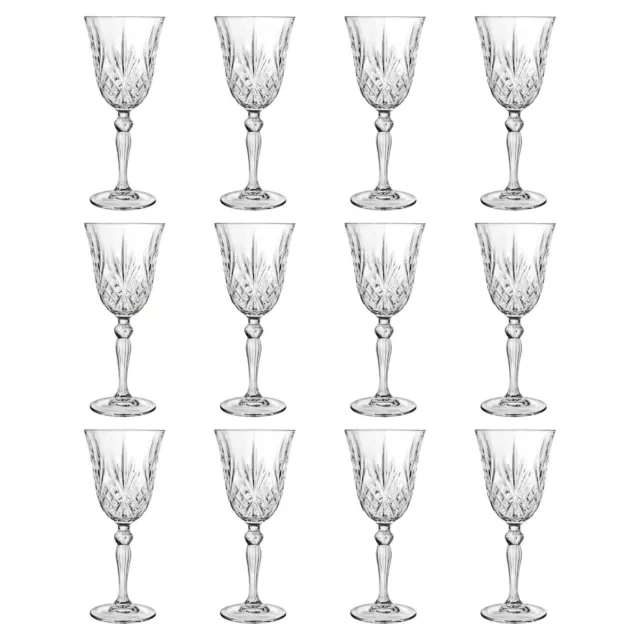 12x RCR Crystal 270ml Melodia Red Wine Glasses Party Cocktail Drinking Glass Set