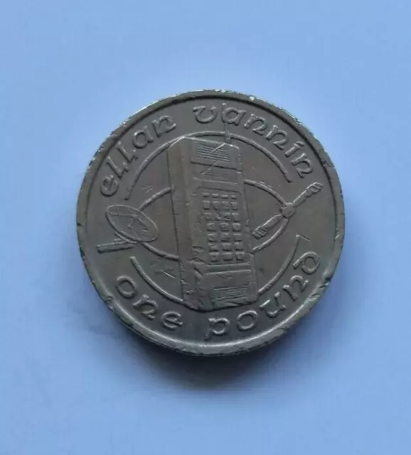 GB/UK Isle of Man 1 Pfund Münze-1989!!  Gute Erhaltung!!!