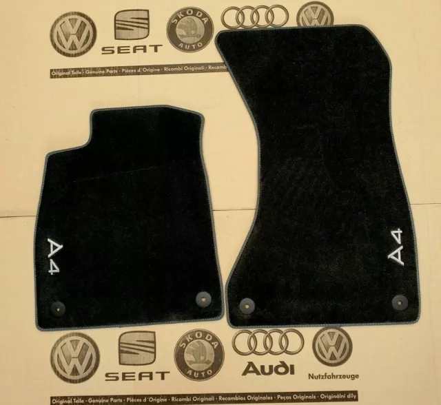 Original Audi A4 B9 8W Fußmatten Velours Premium Textilfußmatten vorn  8W1061275MNO