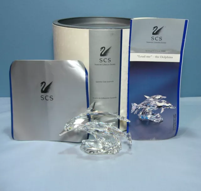 Swarovski Crystal SCS "Care For Me " The Whales Annual Edition 1992 MIB w/C.O.A.