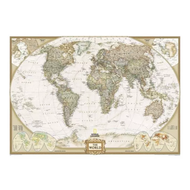 NAT GEO - EXECUTIVE STYLE - WORLD MAP POSTER 24x36 - NATIONAL GEOGRAPHIC 155749