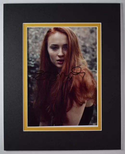 Sophie Turner Signed Autograph 10x8 photo display TV Game of Thrones COA AFTAL