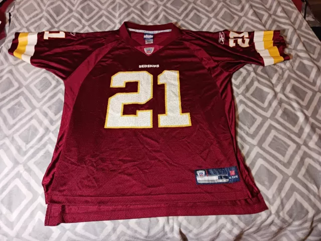 #21 Sean Taylor Washington Redskins Large Reebok Jersey NFL Vintage