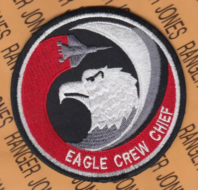 USAF Air Force 131st Fighter Sq FS Eagle Crew Chief 3.75" patch c/e