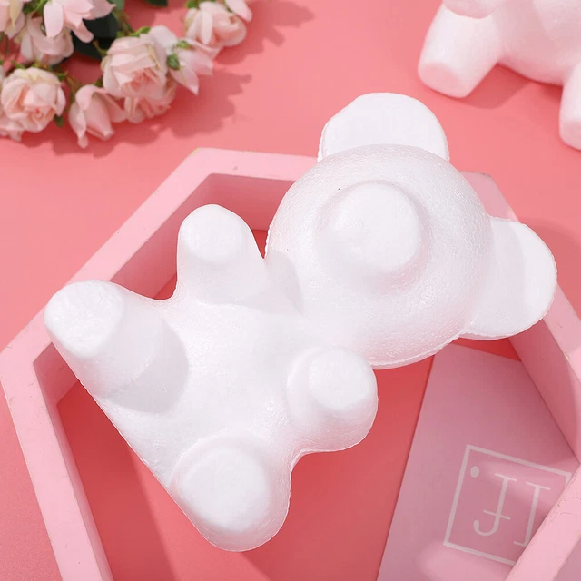 4pcs Unlackiert Blank Bär Modellierung Modelle DIY Bär Ornamente DIY Bär Puppen 11