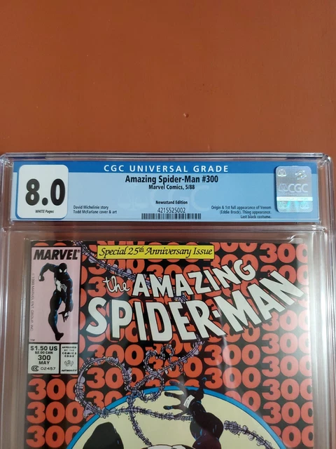 Amazing Spider-Man #300 CGC 8.0 1st Venom 🔥🔥🔥 Newsstand 2