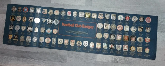 Vintage Esso Collection Of 73 Of 76 Football Club Badges, 1972.