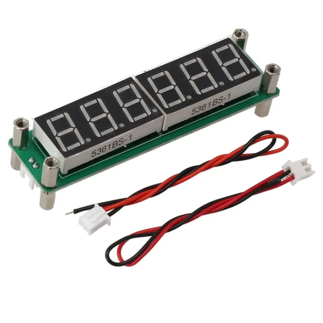 Misuratore di frequenza LED 0 1 MHz 65 MHz per segnale DC 8V 15V indicatore 6 cifre
